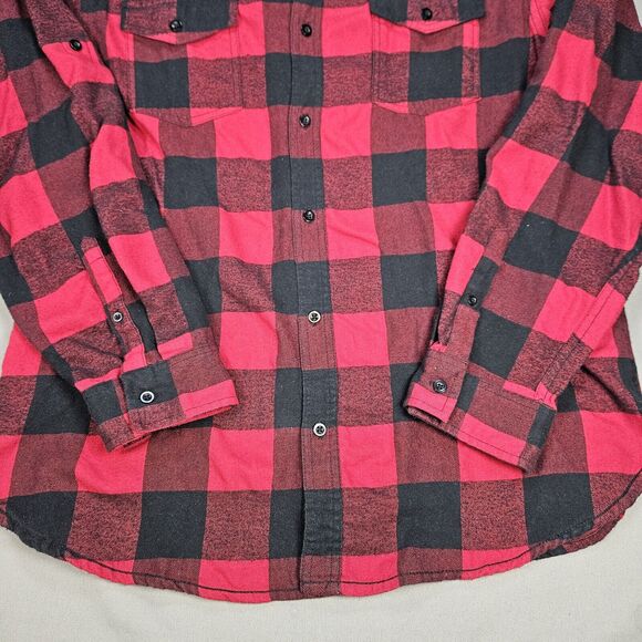 Burnside Red Lumberjack Flannel 10 Barrel Brewing Embroidered Size XL Flannel - Picture 2 of 7